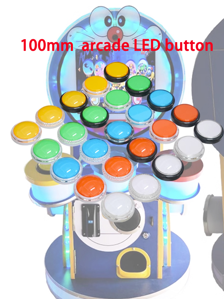 Arcade Game Jackpot - 12V Arcade LED Button 100mm Plane