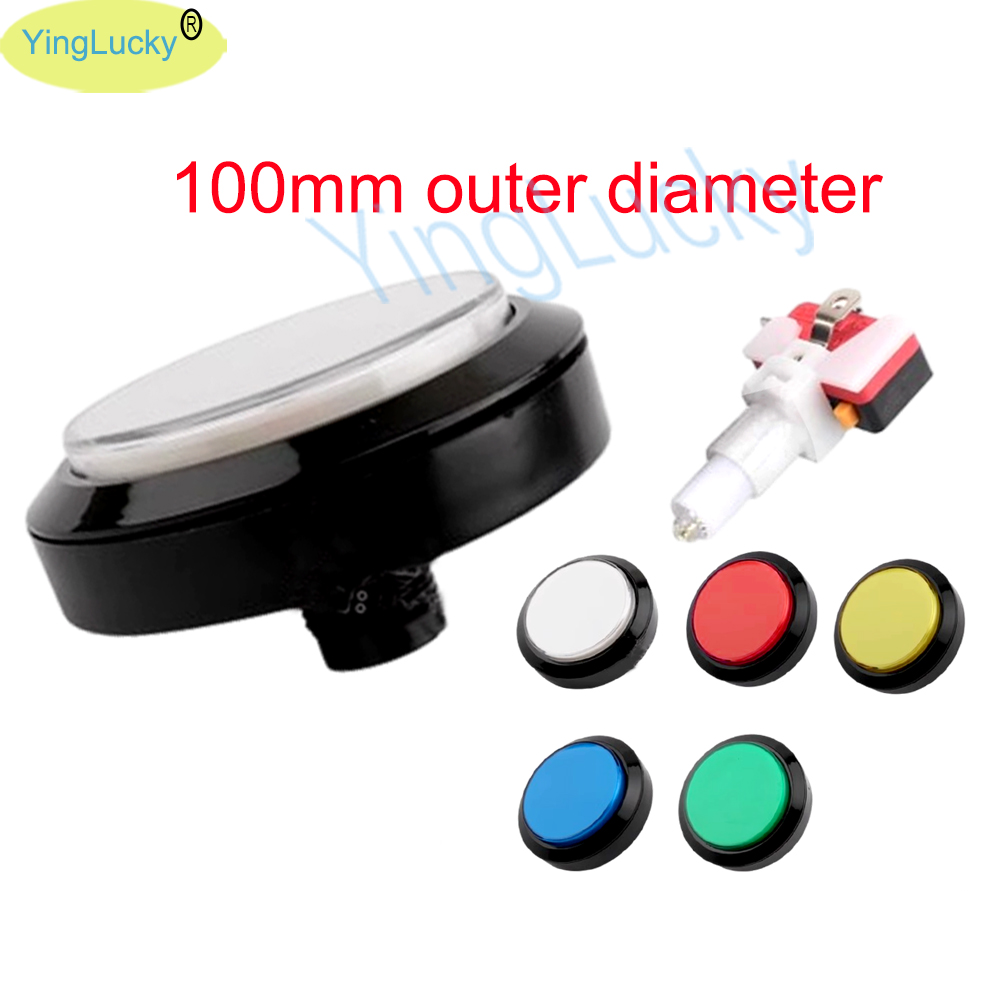 12V Arcade LED Button 100mm Pl - Arcade Game Jackpot recension och pris