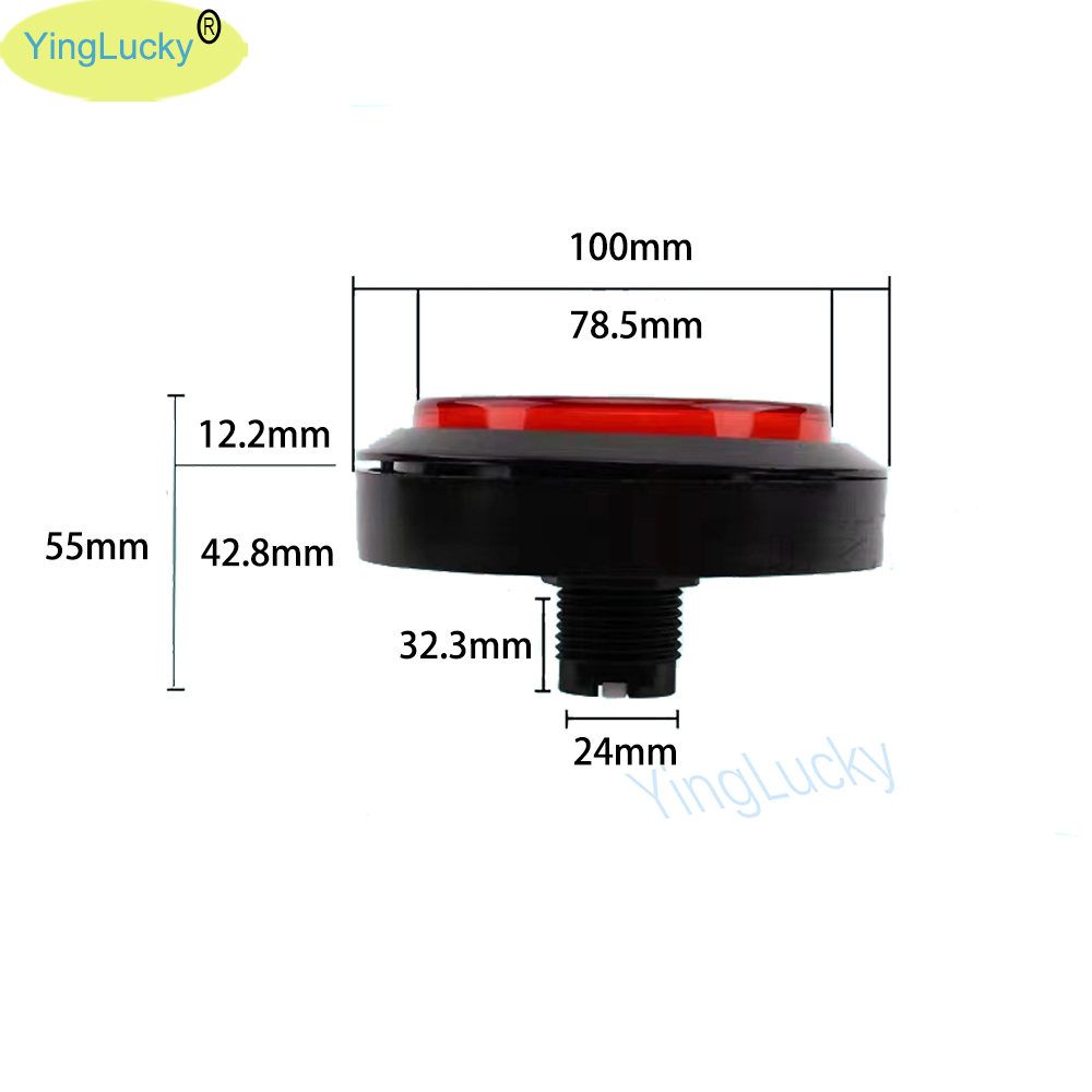 12V Arcade LED Button 100mm Pl - Arcade Game Jackpot recension och pris