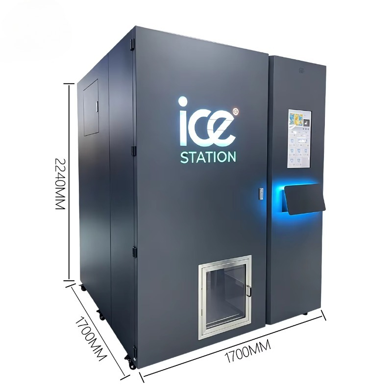 High Capacity 450kg Bagged Ice - Bill Acceptor Vending recension och pris