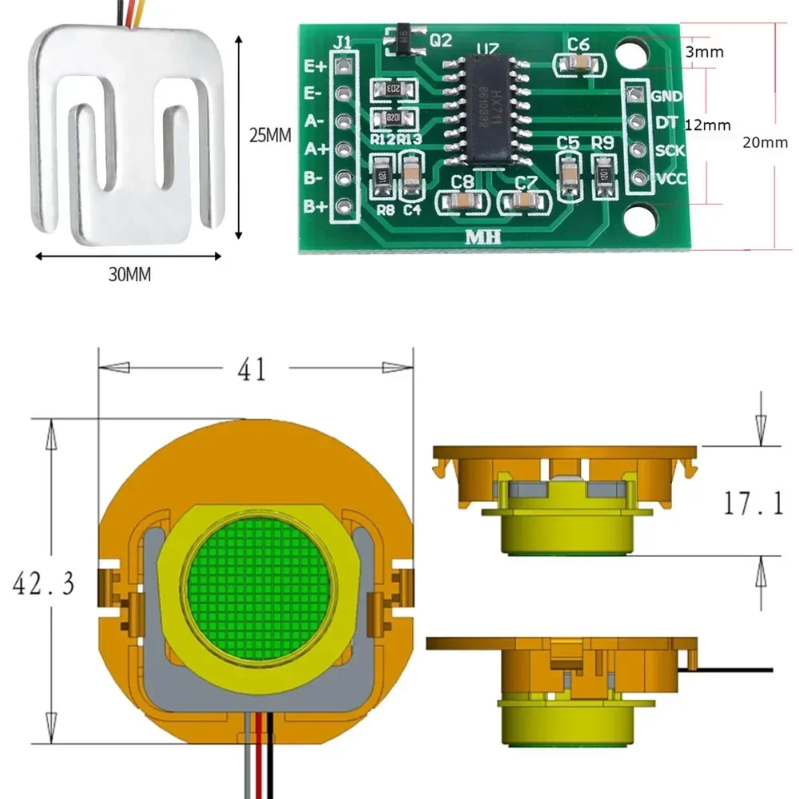 DIYmall 50KG Load Cell Weight  - Arduino Vending Machine Project recension och pris