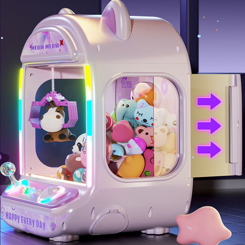 DIY Purple Automatic Doll Mach - Coin Pusher Machine recension och pris