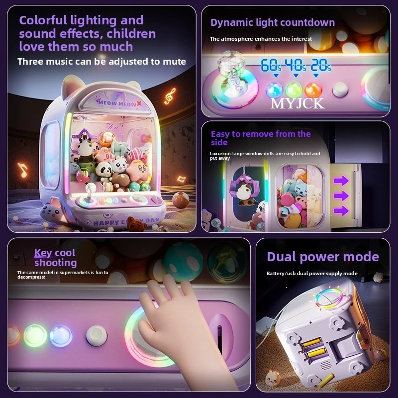 DIY Purple Automatic Doll Mach - Coin Pusher Machine recension och pris
